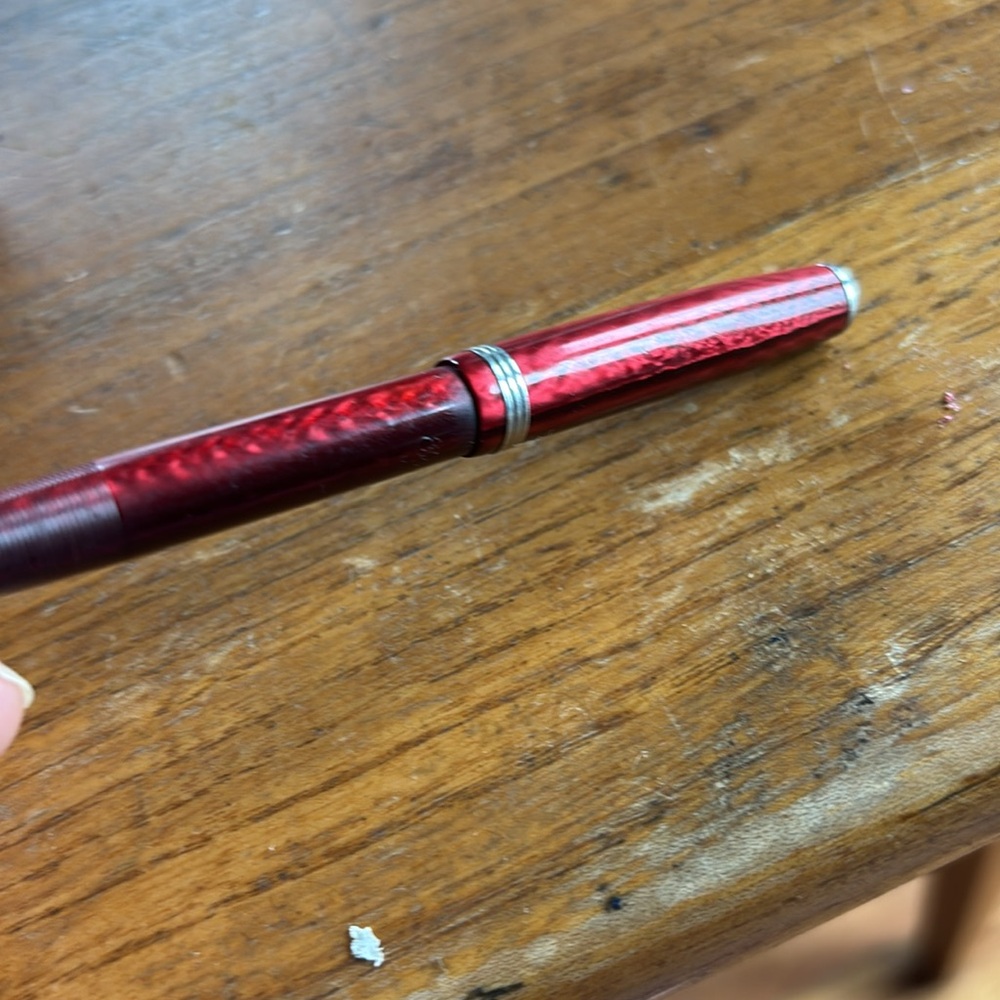 Vintage Esterbrook made in USA marked ruby red celluloid mechanical pencil - Picture 4 of 8